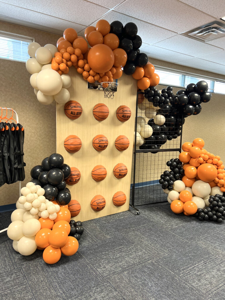 Basketball wall corporate event downtown Indianapolis